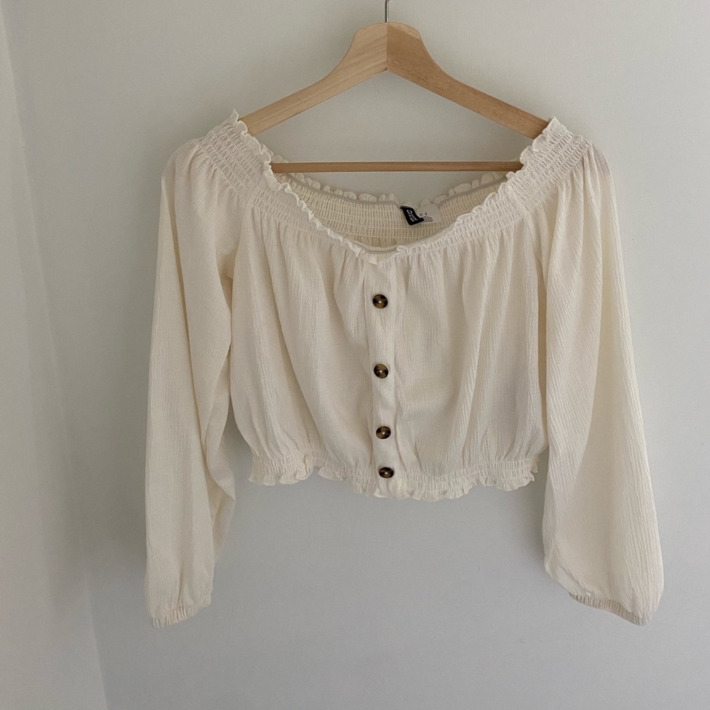 H&M off the shoulder crop top